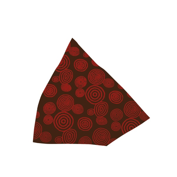 Трансфер червоні кільця, 400х250 mm, Valrhona - 1 лист 17333 фото