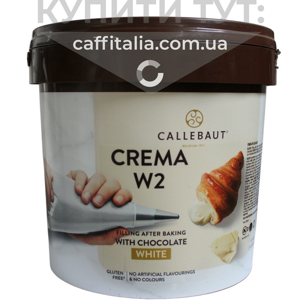 Начинка з білого шоколаду Crema W2, Callebaut, 5 кг 18806 фото
