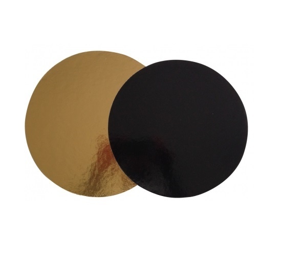 Підложка кругла золота чорна D40см, h-3 мм - 30 шт. 7993 фото