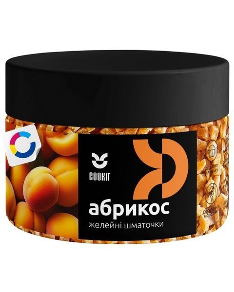 Желейні шматочки "Абрикос", Cookit, 140 грам 21201 фото