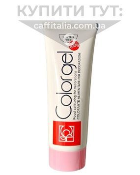 Рожевий гелевий барвник в тюбику, ColorGel, 100 г 15463 фото
