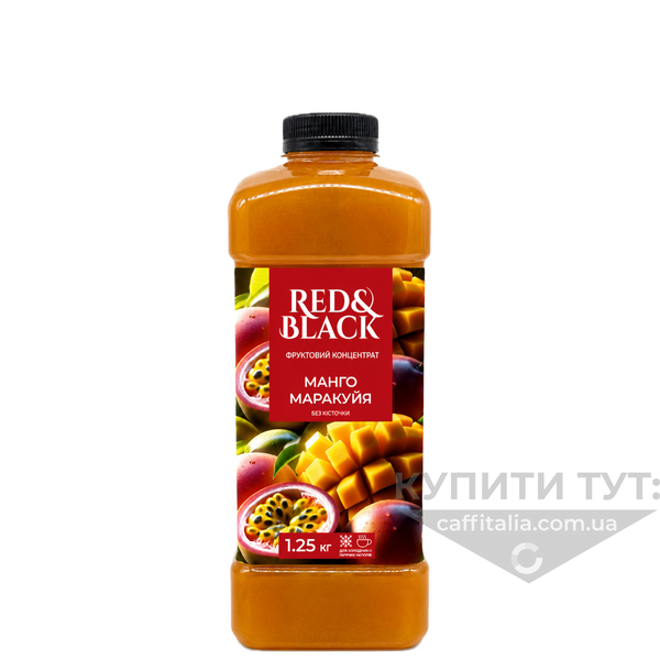 Фруктовий концентрат Red&Black Манго-Маракуйя, 1250 г 21298 фото