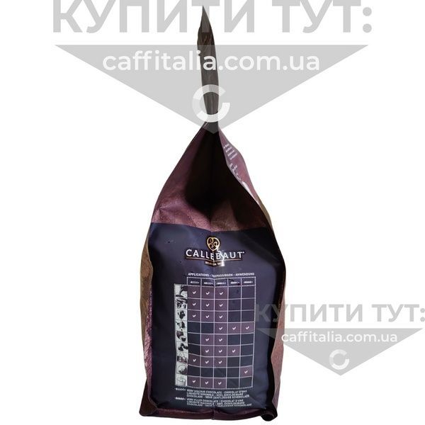 Чорний шоколад Fortina 65.1%, Callebaut, 2,5 кг 18787 фото