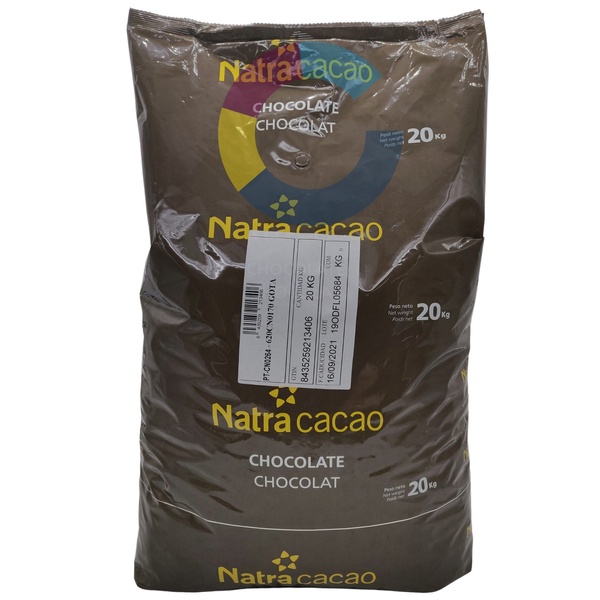 Чорний шоколад 62%, Natra Cacao, 1 кг 15071 фото