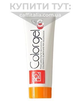 Помаранчевий гелевий барвник в тюбику, ColorGel, 100 г 15501 фото