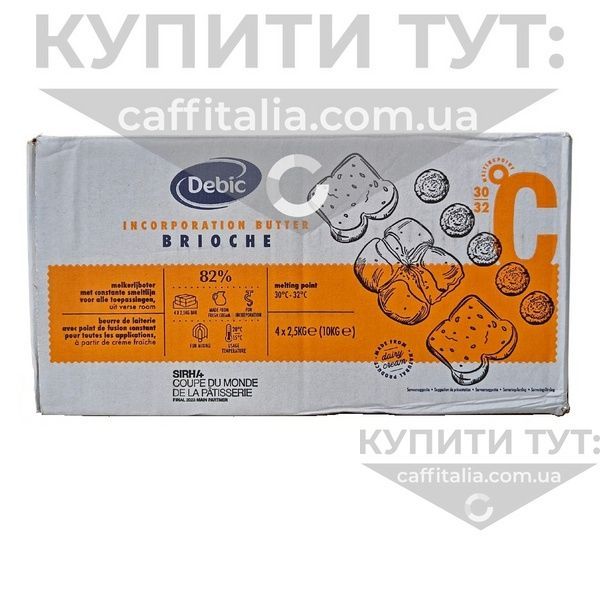 Масло вершкове Brioche 82%, Debic, 2.5 кг 16611 фото