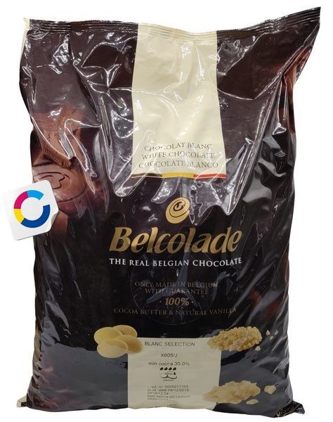 Білий шоколад Blanc Selection Cacao‑Trace 30%, Belcolade X605/J, 0,5 кг на вагу 19010 фото