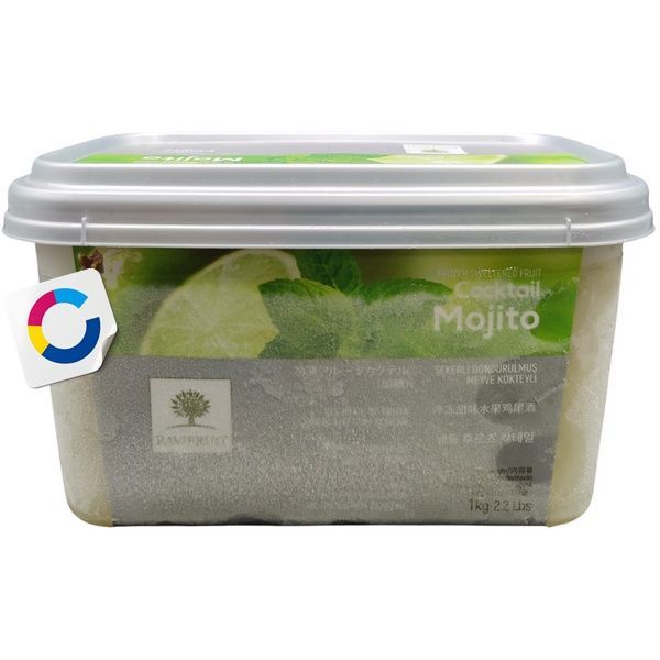 Заморожене пюре Лайм та М&rsquo;ята (Мохіто), Ravifruit, 1кг 17002 фото