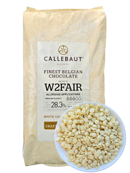 Шоколад білий W2 28,3% (Fairtrade certified), Callebaut, 500 г (на вагу) 21580 фото