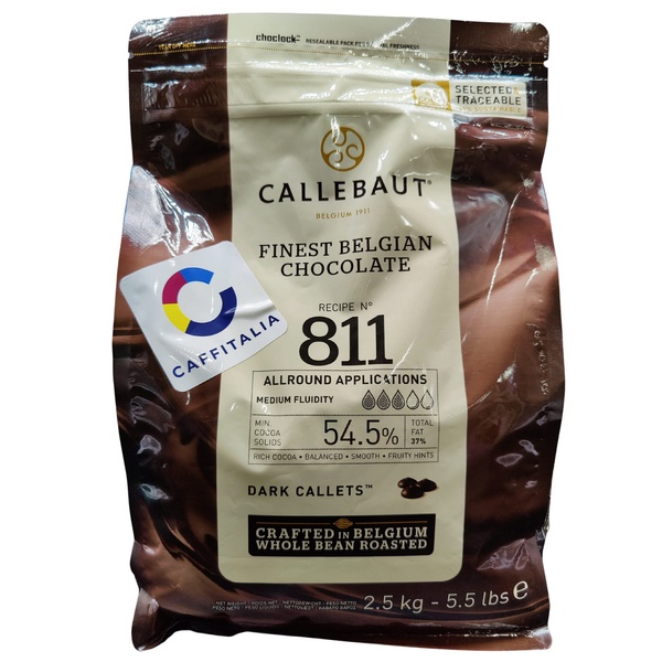 Чорний шоколад 54.5%, Callebaut, 2.5 кг 14982 фото