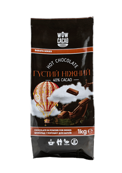 Густий ніжний гарячий шоколад 40%, Wow Cacao, 1 кг 18295 фото