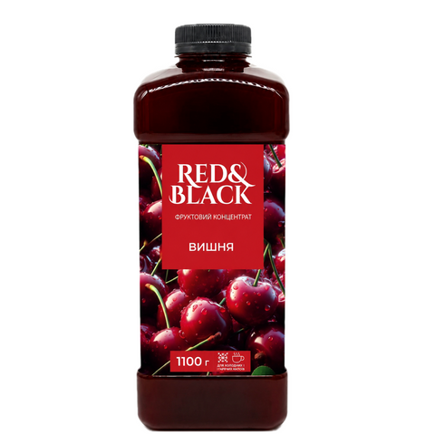 Фруктовий концентрат Red&Black Вишня, 1100 г 21308 фото