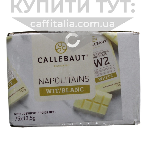Білий шоколад Mini-tabletten Wit W2, Callebaut, 75 шт 18902 фото
