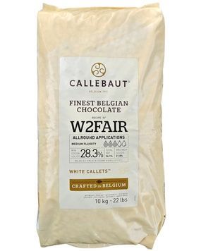 Шоколад білий W2 28,3% (Fairtrade certified), Callebaut, 10 кг (ориг. упак.) 21580 фото