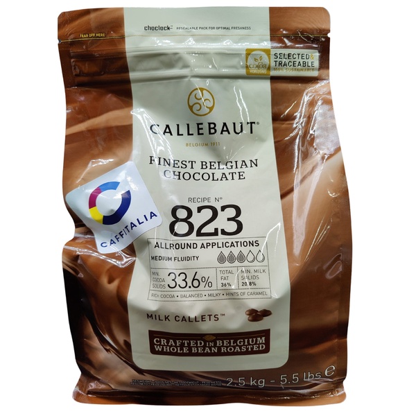 Молочний шоколад, 33.6%, Callebaut, 2,5 кг 15215 фото