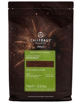 Какао-порошок Botanical Experience Extra Brute алкалізований 22&ndash;24%, Callebaut, 1 кг 21396 фото