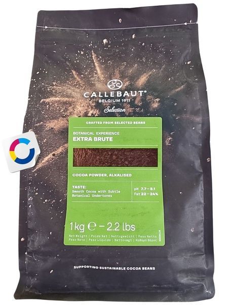 Какао-порошок Botanical Experience Extra Brute алкалізований 22&ndash;24%, Callebaut, 1 кг 21396 фото