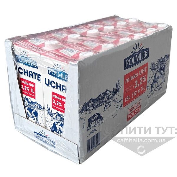 Ультрапастеризоване молоко UCHATE Mleko UHT 3,2%, Polmlek, 1 л 20551 фото