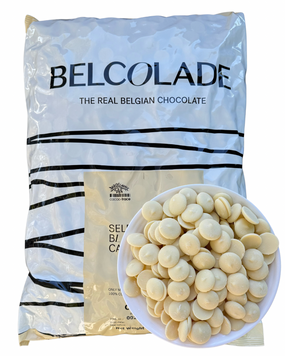Білий шоколад Blanc Selection Cacao‑Trace 30%, Belcolade X605/J, 0,5 кг (на вагу) 19010 фото