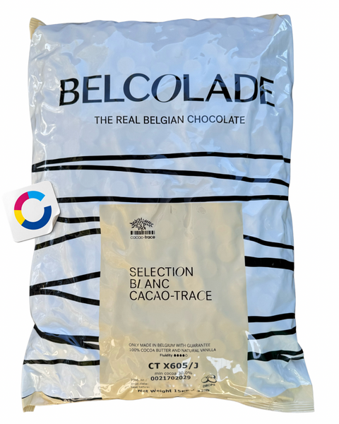 Білий шоколад Blanc Selection Cacao‑Trace 30%, Belcolade X605/J, 0,5 кг на вагу 19010 фото