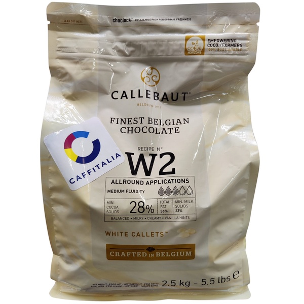 Білий шоколад W2, 28%, Callebaut, 2,5 кг 19699 фото