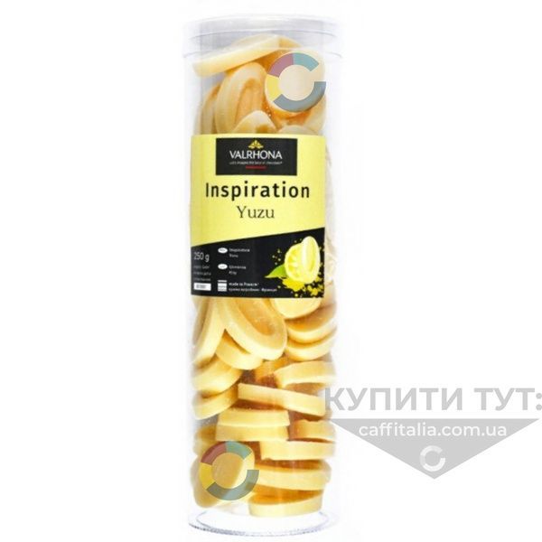 Шоколад зі смаком юзу Inspiration Yuzu, 34.4%, Valrhona, 250 г (на вагу) 16565 фото
