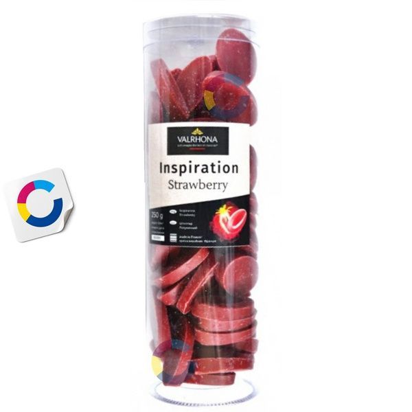 Шоколад полуничний Inspiration Strawberry, 37.9%, Valrhona, 250 г (на вагу) 16567 фото
