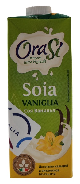 Молоко соєве з ваніллю, Orasi, 1 л 15609 фото