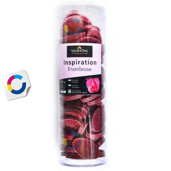 Шоколад малиновий Inspiration Framboise, 37.9%, Valrhona, 250 г (на вагу) 16566 фото