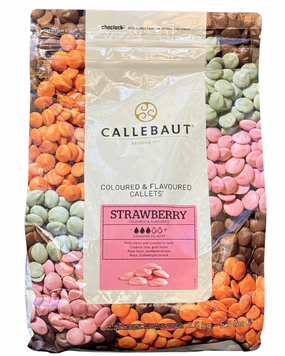 Шоколад зі смаком полуниці, Callebaut, 30%, 2,5 кг ориг. упак. 15132 фото