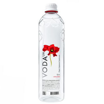 Вода питна, VODA UA скло, слабогазована 0,4л 21324 фото