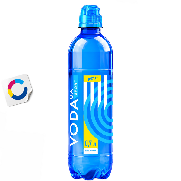Вода питна, VODA UA Спорт, негазована 0,7л 21327 фото