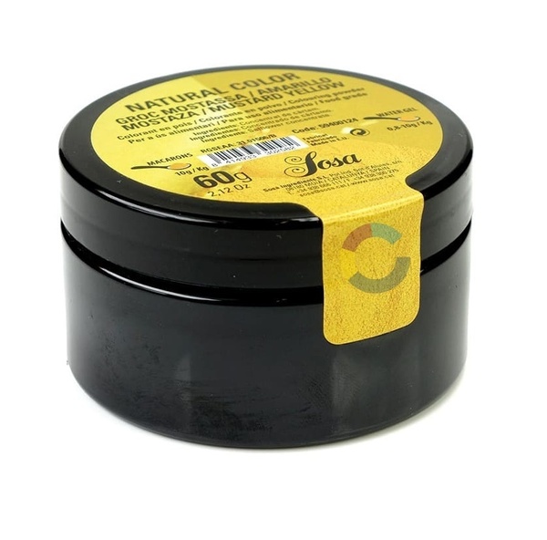 Жовтий натуральний водорозчинний барвник порошковий, SOSA, 60 г 17066 фото