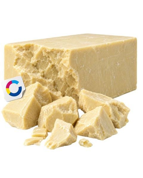 Какао-масло в шматках (колоте з моноліту), 100 г (на вагу) 20073 фото