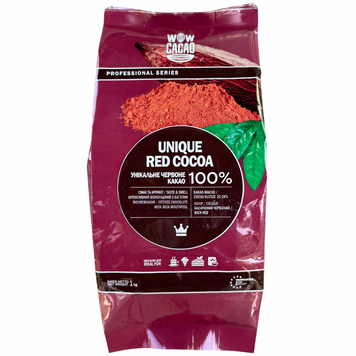 Какао-порошок алкалізований 22-24% Unigue Red, 100%, 1 кг 18178 фото