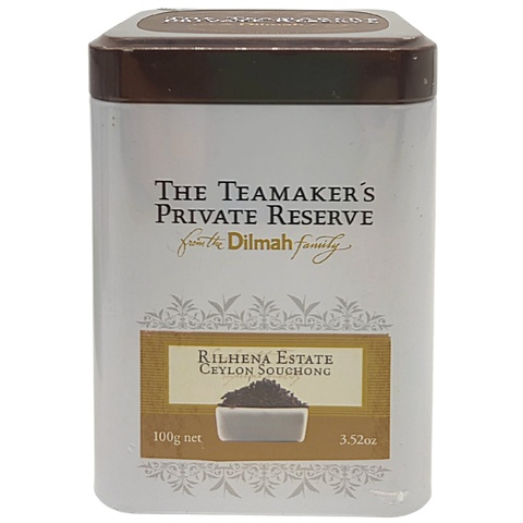 Чай чорний байховий Rilhena Estate Ceylon Souchong листовий, Dilmah, 100 г - 100 г (жерстяна банка) 14877 фото