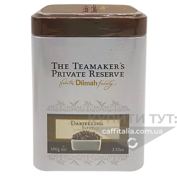 Чай чорний байховий Darjeeling листовий, Dilmah, 100 г - 100 г (жерстяна банка) 14875 фото