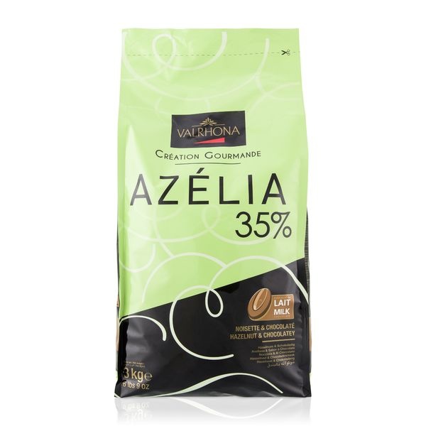Шоколад молочний Azelia 35%, Valrhona, 3 кг 15708 фото