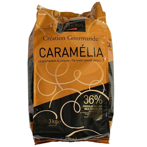 Шоколад карамельний молочний Caramelia 36%, Valrhona, 100 г 15342 фото