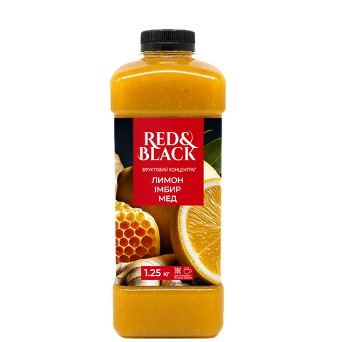 Фруктовий концентрат Red&Black Імбир-Лимон-Мед, 1250 г 21310 фото