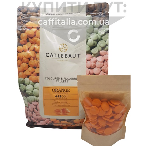 Шоколад зі cмаком апельсину, Callebaut, 29%, 1 кг (на вагу) 15137 фото