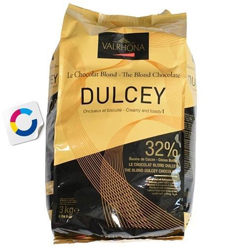 Білий шоколад Dulcey, 32%, Valrhona, 3 кг 15341 фото