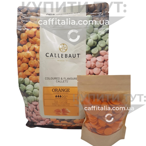 Шоколад зі cмаком апельсину, Callebaut, 29%, 1 кг (на вагу) 15137 фото