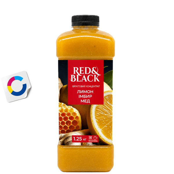 Фруктовий концентрат Red&Black Імбир-Лимон-Мед, 1250 г 21310 фото