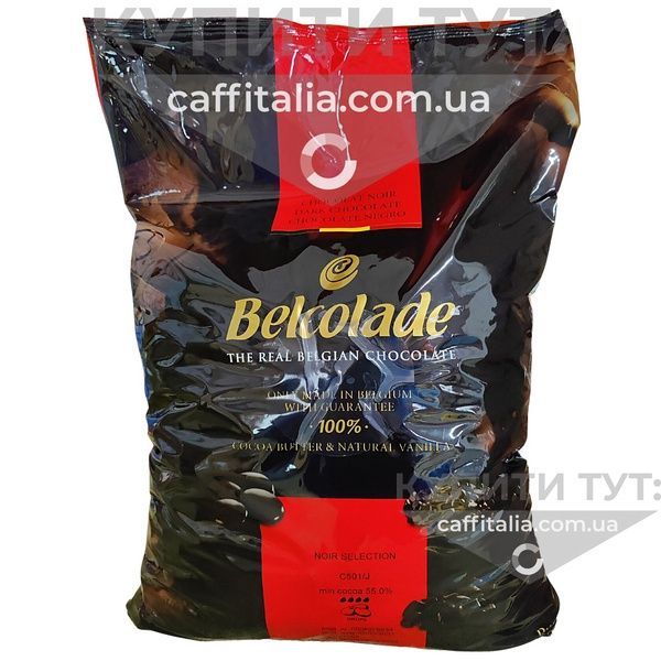 Чорний шоколад Noir Selection 55%, Belcolade, 1 кг (на вагу) 19027 фото