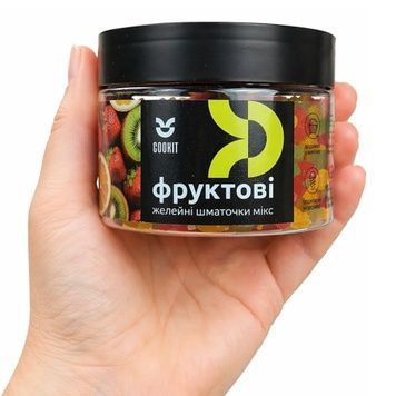 Желейні шматочки "Фруктовий мікс", Cookit, 140 грам 21208 фото