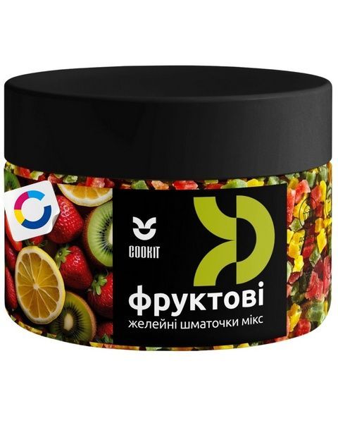 Желейні шматочки "Фруктовий мікс", Cookit, 140 грам 21208 фото