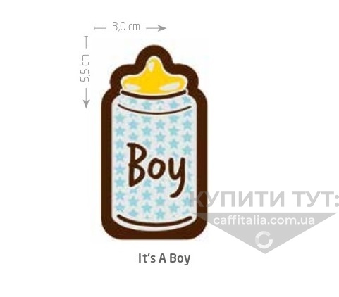 Шоколадний декор It's a boy, IBC - 10 шт 15405 фото