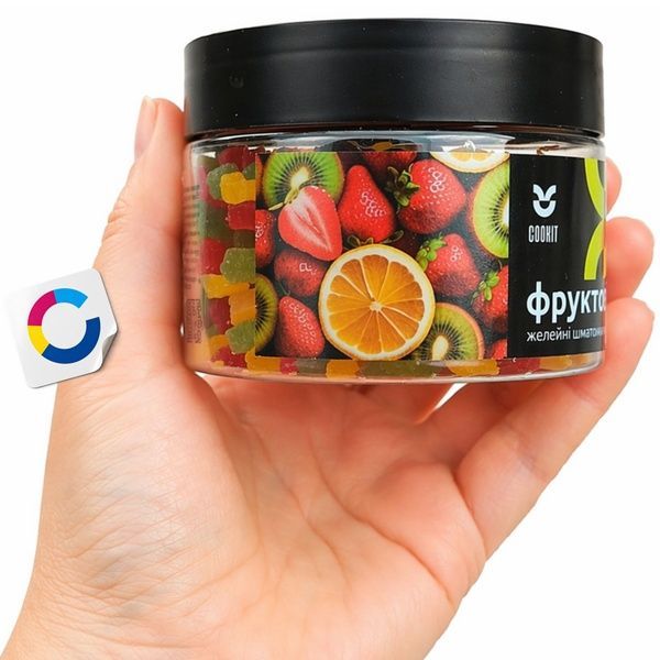 Желейні шматочки "Фруктовий мікс", Cookit, 140 грам 21208 фото