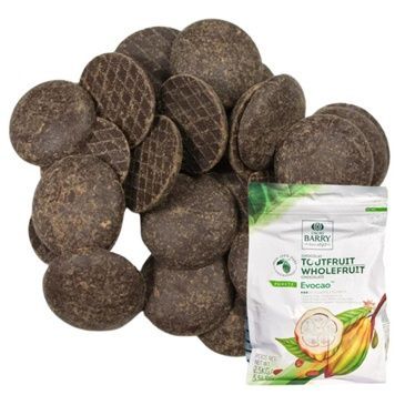 Темний шоколад кувертюр Evocao WholeFruit, 72%, 1 кг (на вагу) 19173 фото